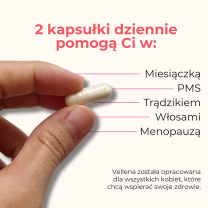 Kobiece zdrowie | Kapsułki 3-PACK + torba GRATIS | Vellena