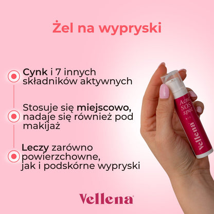 Żel na wypryski 15ml | Vellena