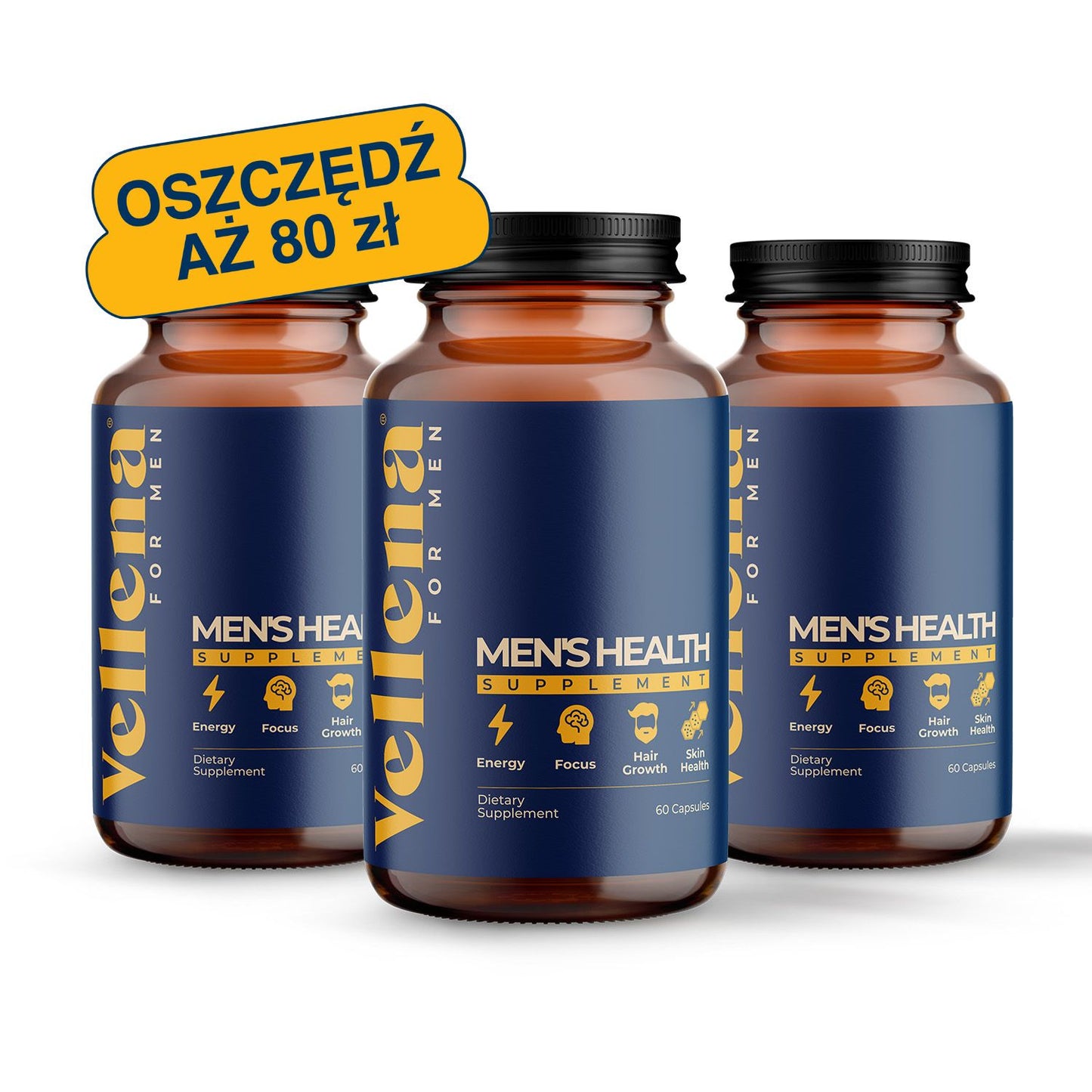 Męskie zdrowie | Kapsułki | Vellena for Men
