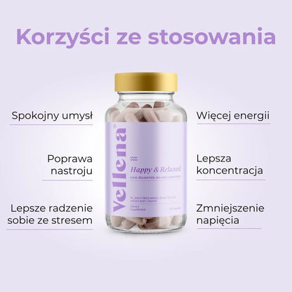 Dobry nastrój + Spokojny sen | Kapsułki 2-MIX | Vellena