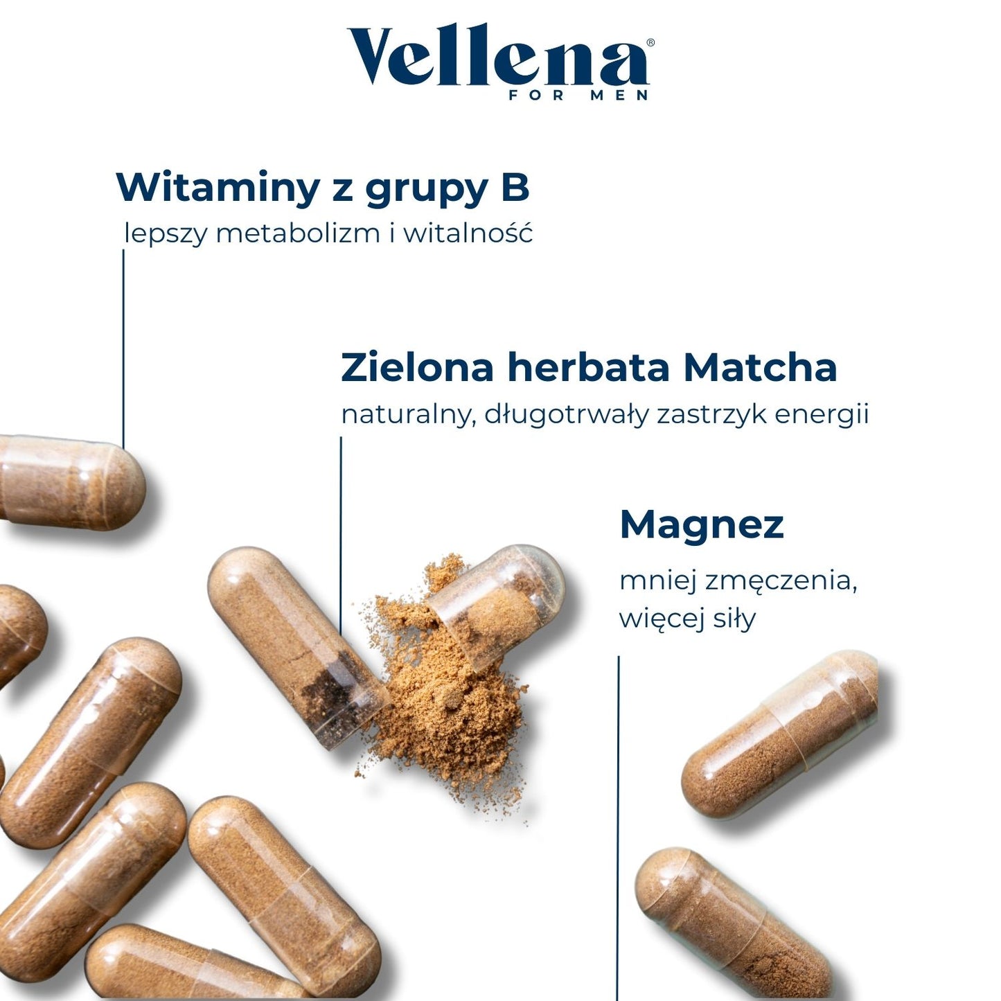 Męskie zdrowie | Kapsułki 3-PACK | Vellena for Men