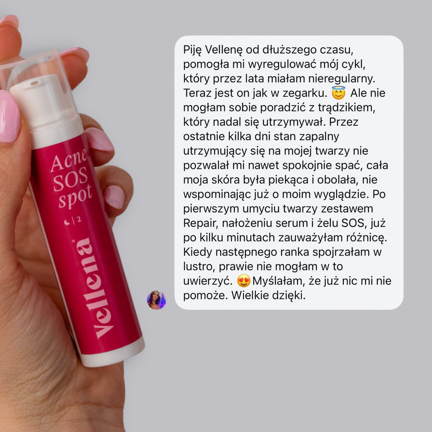 Żel na wypryski 15ml | Vellena